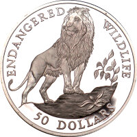 Cook Islands 50 Dollars 1991 - "Löwe" -...