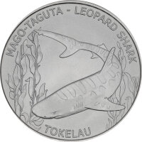 Tokelau Leopard Shark - Leoparden-Hai 2018 1 oz Silber