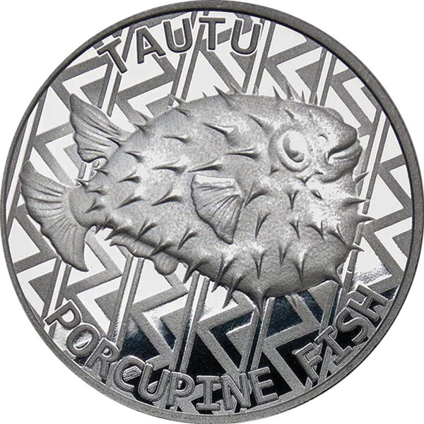 Tokelau "Tautu – Porcupine Fish" 2021 1 oz Silber