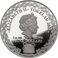Tokelau "Tautu – Porcupine Fish" 2021 1 oz Silber