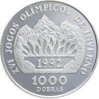 Sao Tome und Principe 1.000 Dobras 1990 I Olympics 1992 -...