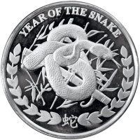 Somalia Lunar "Jahr der Schlange" 2013 1 oz Silber