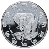 Benin 1.000 Francs Elefant 2014 - Silber 1 oz Proof-like