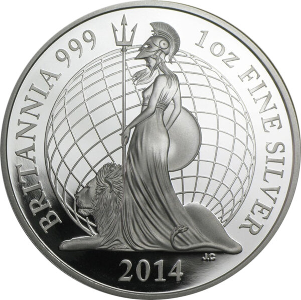 UK Britannia 2 Pounds - Elizabeth II 2014 1 oz Silber