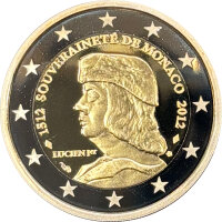 Monaco 2 Euro 2012 "Lucien Grimaldi" PP