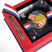 USA 1/2 Dollar 2010 - 1964 John F. Kennedy - 50 Years Election 2010 - Silber mit Goldapplikation und Farbmotiv
