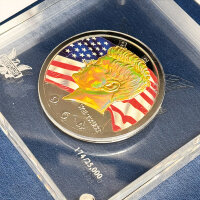 USA 1/2 Dollar 2010 - 1964 John F. Kennedy - 50 Years Election 2010 - Silber mit Goldapplikation und Farbmotiv