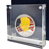 USA 1/2 Dollar 2010 - 1964 John F. Kennedy - 50 Years Election 2010 - Silber mit Goldapplikation und Farbmotiv