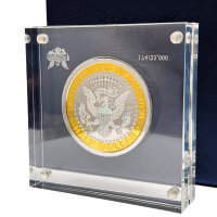 USA 1/2 Dollar 2010 - 1964 John F. Kennedy - 50 Years Election 2010 - Silber mit Goldapplikation und Farbmotiv