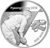 Südkorea 5.000 Won 2016 I Olympische Winterrspiele...