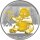 China Panda 2017 30 Gramm Silber - Teilvergoldet