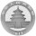 China Panda 2017 30 Gramm Silber - Teilvergoldet