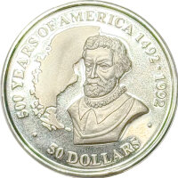Cook Islands 50 Dollars 1991 - 500 Jahre Entdeckung...