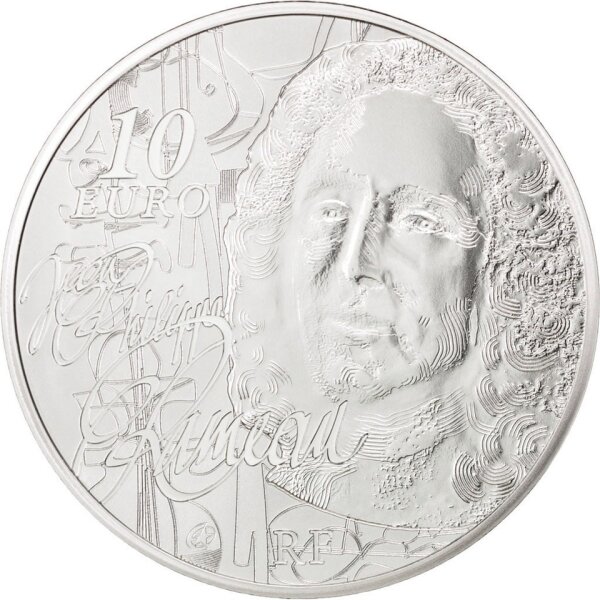 Frankreich 10 Euro 2014 - Jean-Philippe Rameau - Silber PP