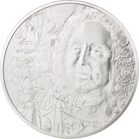 Frankreich 10 Euro 2014 - Jean-Philippe Rameau - Silber PP