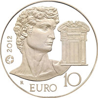 Frankreich 10 Euro 2012 - Michelangelo Buonarroti - Silber PP