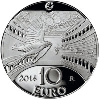 Italien 10 Euro 2014 - Gioacchino Rossini - Silber PP