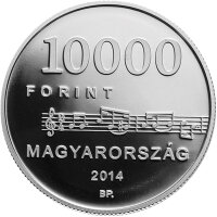 Ungarn 10.000 Forint 2014 - 200. Geburtstag von BÉNI EGRESSY - Silber PP