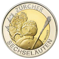 Schweiz 5 Franken 2001 - Züricher Sechseläuten...