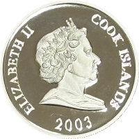 Cook Islands 2 Dollars 2003 - Fußballweltmeisterschaft Deutschland 2006 - Silber PP