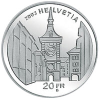 Schweiz 20 Franken 2003 - Berner Altstadt - Silber