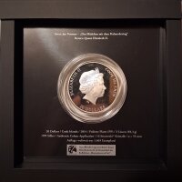 Cook Islands 20 Dollars 2014 - Meisterwerke der Kunst "Jan Vermeer - Das Mädchen mit dem Perlenohrring" - Silber PP teilcoloriert
