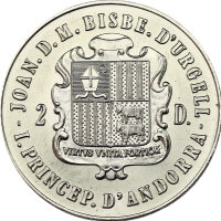 Andorra 2 Diners 1987 - Olympische Sommerspiele Tennis neue Disziplin - Kupfer-Nickel