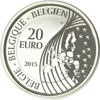 Belgien 20 Euro 2015 - 70. Jahrestag - Frieden in Europa - Silber PP