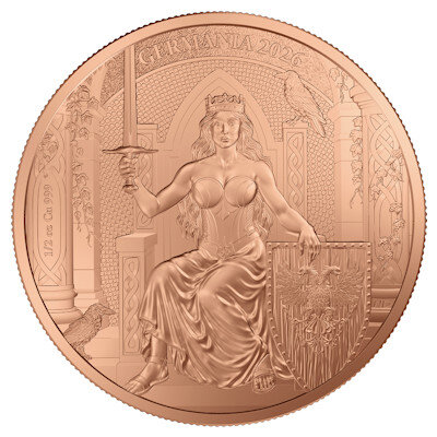 Round Germania 2026 1/2 Mark I 1/2 Oz Kupfer