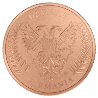 Round Germania 2026 1/2 Oz Kupfer