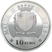 Malta 10 Euro 2013 - Großmeister Emmanuel f15 - Silber PP