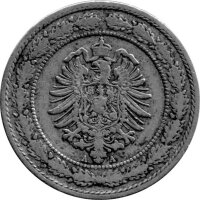 J.006 Kaiserreich 20 Pfennig 1887 - 1888 - Kursmünze - KuNi