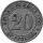 J.006 Kaiserreich 20 Pfennig 1887 - 1888 - Kursmünze - KuNi