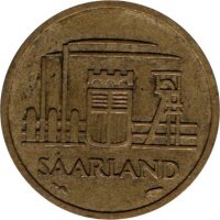 J.801 Saarland 10 Franken 1954 - Kursmünze