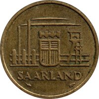 J.802 Saarland 20 Franken 1954 - Kursmünze