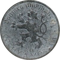 J.620 Besetzte Gebiete - Böhmen und Mähren 10 Heller 1940 - 1944 - Kursmünze