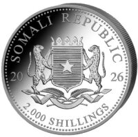 Somalia Elefant 2026 1000 Gramm Silber