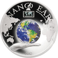 Cook Islands 10 Dollars 2012 - NANO-ERDE - Silber PP...