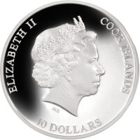 Cook Islands 10 Dollars 2012 - NANO-ERDE - Silber PP Coloriert Mit Nano-Chip