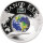 Cook Islands 10 Dollars 2012 - NANO-ERDE - Silber PP Coloriert Mit Nano-Chip