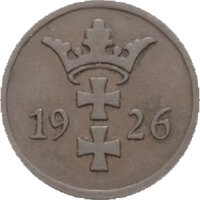 J.D03 Danzig 2 Pfennig 1923 - 1937 - Umlaufmünze - Bronze