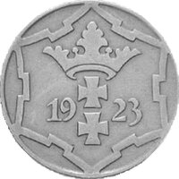 J.D05 Danzig 10 Pfennig 1923 - Umlaufmünze - KuNi