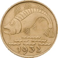 J.D13 Danzig 10 Pfennig 1932 - Umlaufmünze - Alu-Bronze