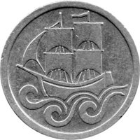 J.D06 Danzig 1/2 Gulden 1923 - Umlaufmünze - Silber