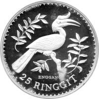 Malaysia 25 Ringgit 1976 - World Wildlife Conservation...