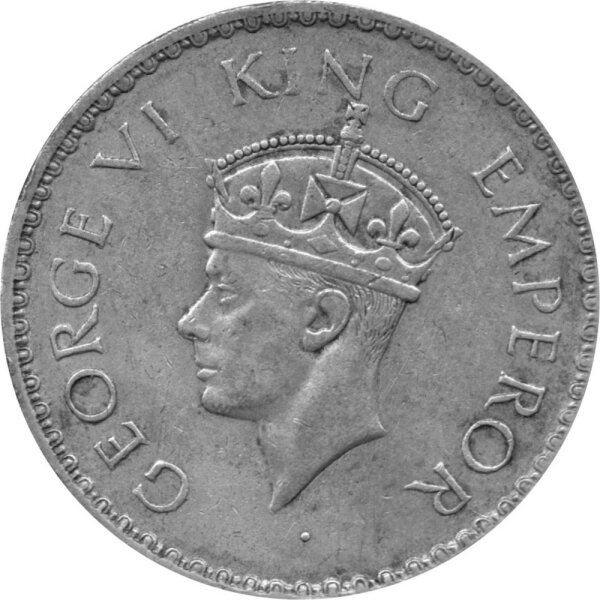 Britisch Indien 1 Rupie 1940 - König Georg VI. - Silber