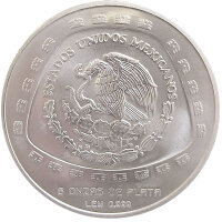Mexiko 10 Pesos 1998 Atlantes 5 oz Silber