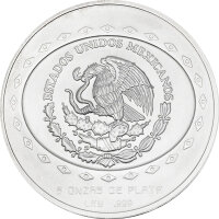 Mexiko 10 Pesos 1998 Piramide Del Sol 5 oz Silber