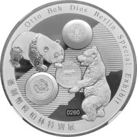 China Panda 2016 1 oz Silber World Money Fair Berlin