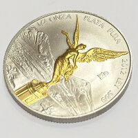 Mexiko Libertad 2012 1/2 oz Silber Teilvergoldet